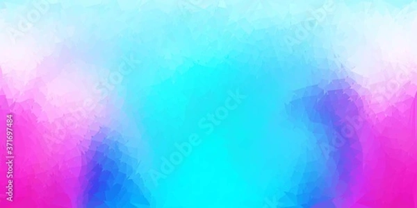 Obraz Dark blue, red vector abstract triangle backdrop.