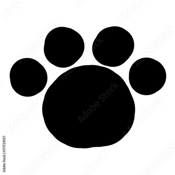 Obraz 可愛い動物の足跡