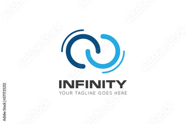 Obraz infinity logo, icon, symbol vector illustration design template