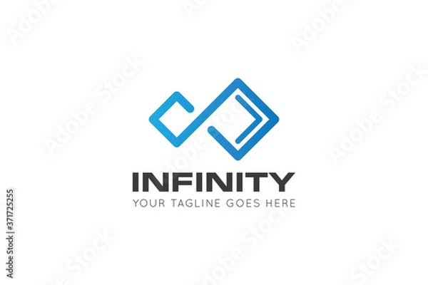 Obraz infinity logo, icon, symbol vector illustration design template