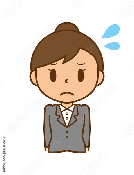 Fototapeta キャリアウーマン　困る