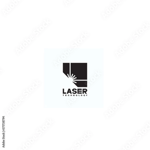 Fototapeta An illustration consisting of a schematic image of a prism through which light passes. Optics and laser technology.