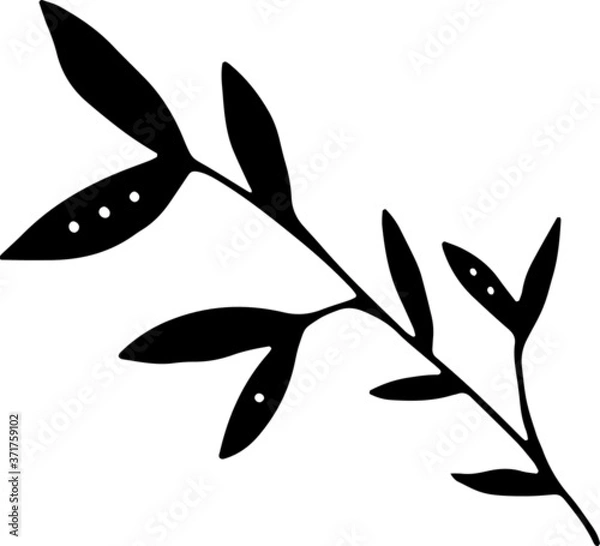 Fototapeta Flower Vector elements illustration  on white postcard. Greeting cards for different occasions everyday. Aztec stile, tribal art, ethnic collection, design isolated on white background.