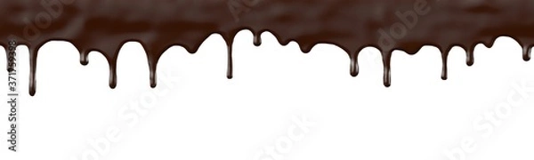 Obraz Chocolate drop 3d rendering