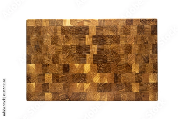 Obraz wooden chopping board end made of oak wood
