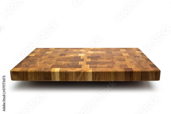 Obraz wooden chopping board end made of oak wood