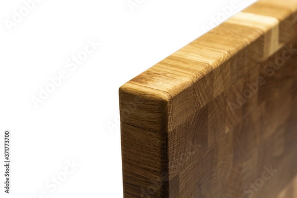 Obraz wooden chopping board end made of oak wood