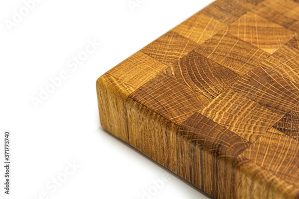 Obraz wooden chopping board end made of oak wood