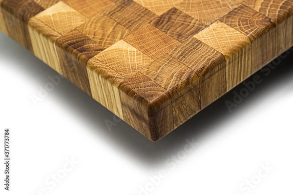 Obraz wooden chopping board end made of oak wood