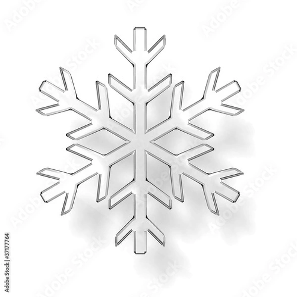 Obraz Glass snowflake