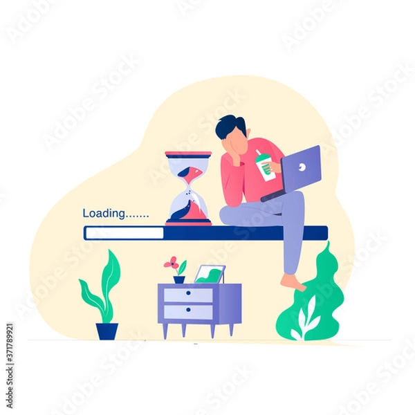 Fototapeta Slow loading internet