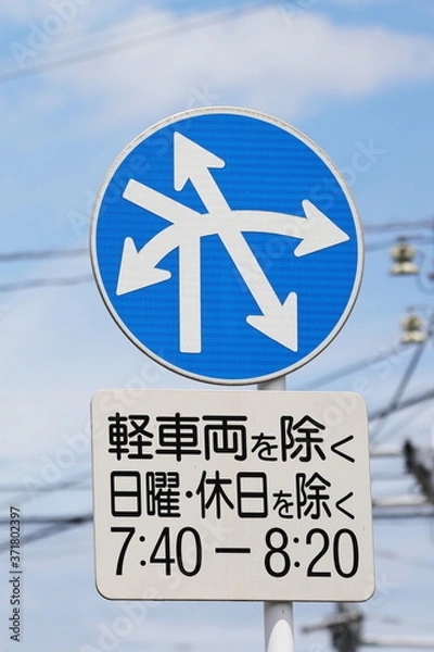 Obraz 複雑な道路標識