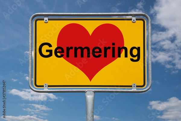 Obraz Ortstafel Germering