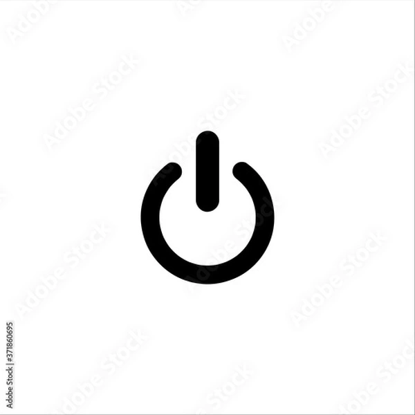 Obraz Power icon on white background. on off button