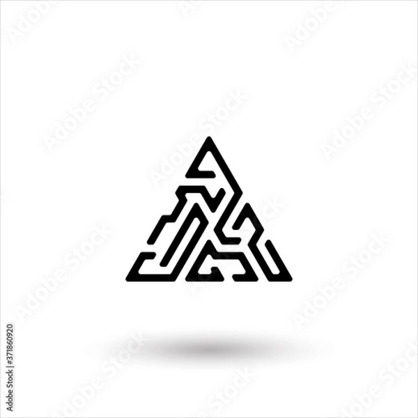 Obraz Vector Hipster Triangle Background . poster with different elements. Abstract Geometrical Poster. Modern Design