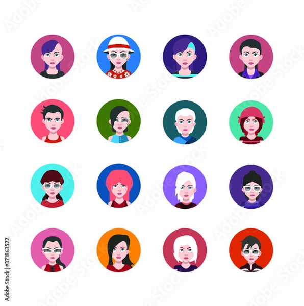 Fototapeta Avatar, People avatars