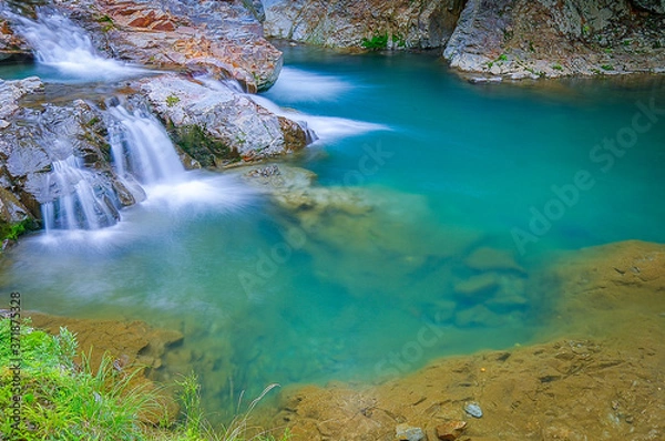Obraz 群馬県中之条町　四万の甌穴