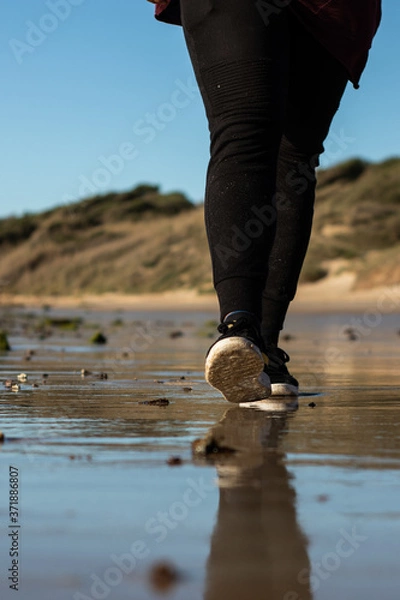 Obraz unrecognized man in the beach