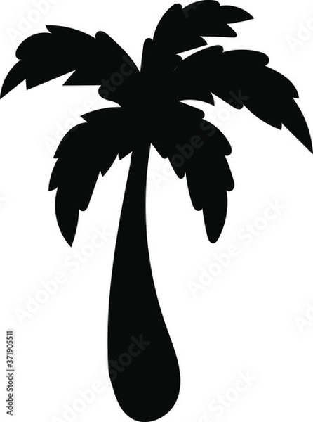 Fototapeta Hawaiian Palm Tree Tropical Floral Pattern On white Background. Tropical Flower Seamless repeat patterns