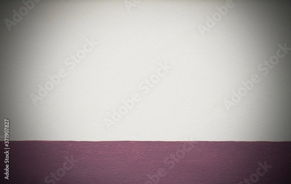 Obraz Red white plaster wall backgrounds with vignette.