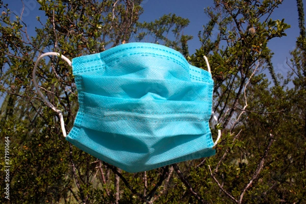 Obraz Cubreboca con naturaleza