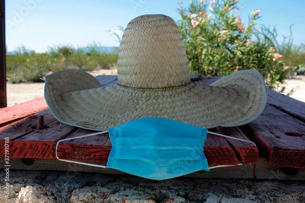 Obraz Sombrero y tapaboca