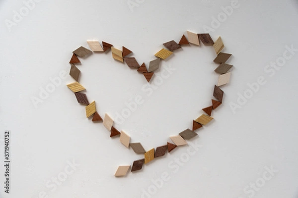 Obraz 寄木ハート