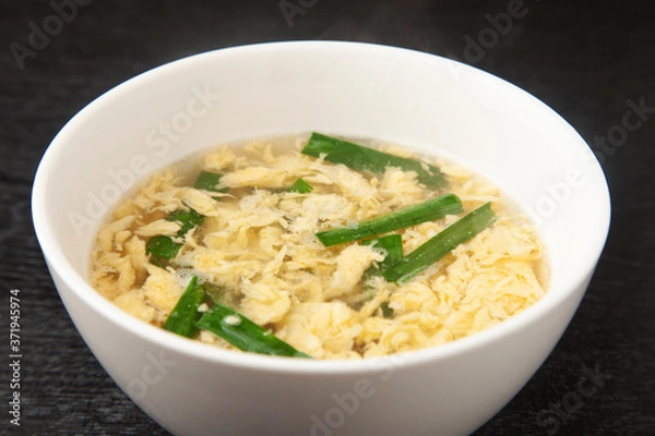 Fototapeta ニラ玉スープ