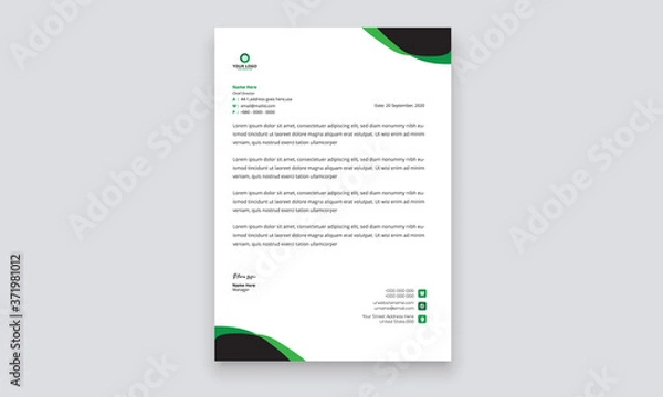Fototapeta Simple creative modern letter head templates for your project design, Vector illustration