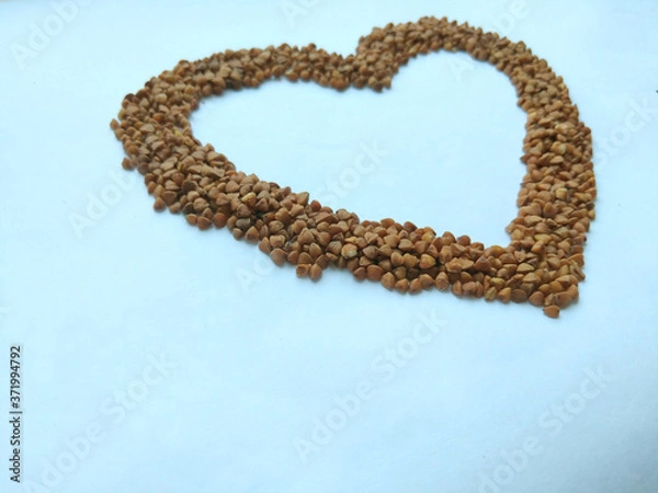 Fototapeta heart of buckwheat