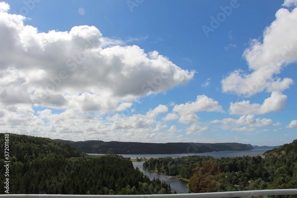 Obraz Wolken Norwegen Wald