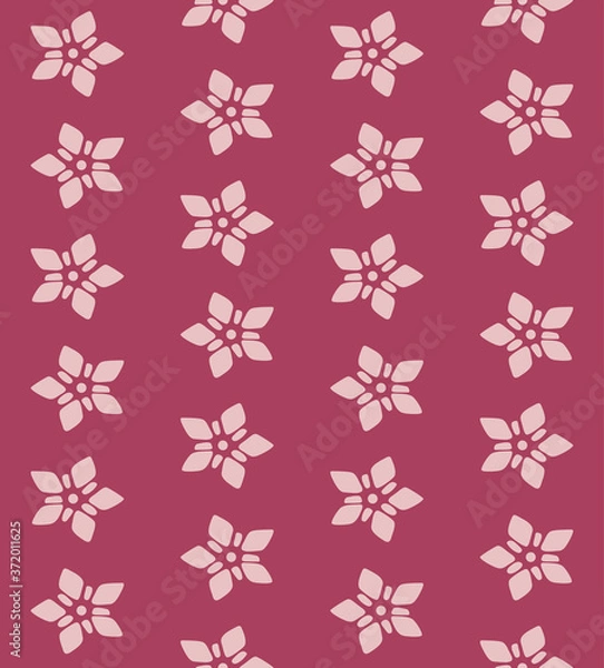 Fototapeta Japanese Star Stripe Vector Seamless Pattern