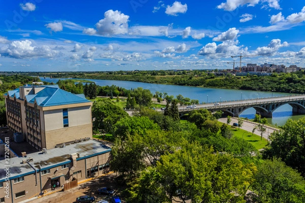 Fototapeta Downtown Aerial