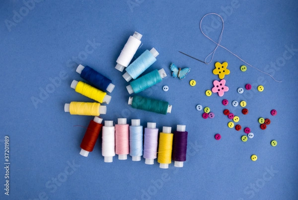 Obraz нитки и пуговицы