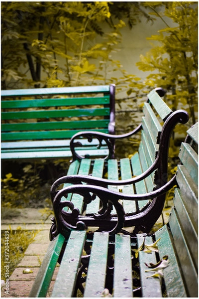 Obraz bench in the park