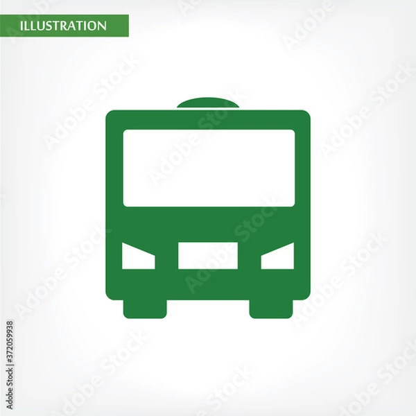 Obraz Bus  vector icon , lorem ipsum Flat design