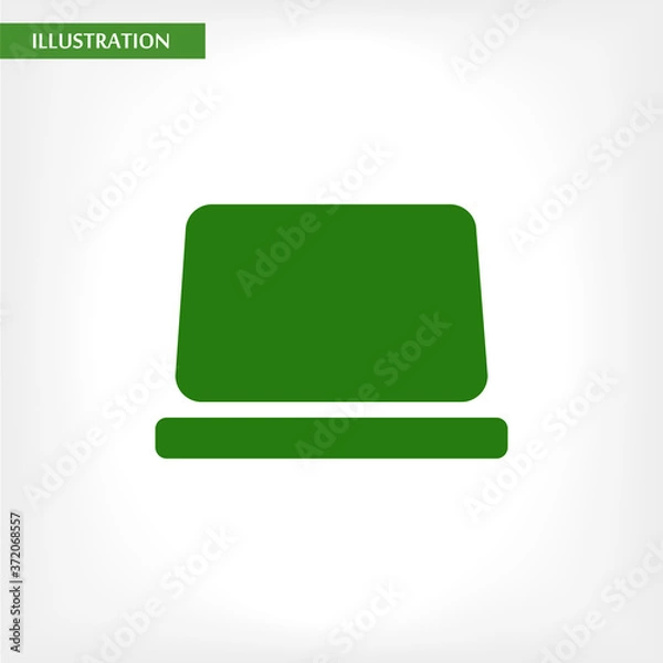 Fototapeta Laptop  vector icon , lorem ipsum Flat design