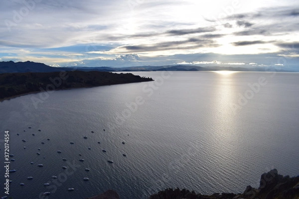 Obraz Pôr do sol no lago