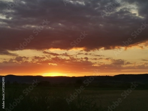 Obraz sunset in the mountains