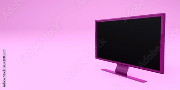 Obraz TV close-up content 3d concept 3d rendering