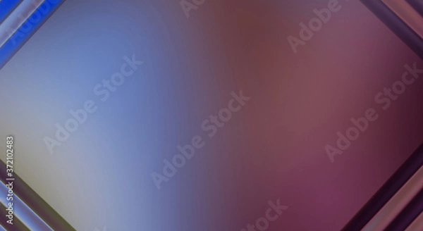 Fototapeta Abstract framed background. Colorful vibrant wavy design wallpaper. Creative graphic 2d illustration with centered frame. Trendy fluid cover with dynamic shapes flow.