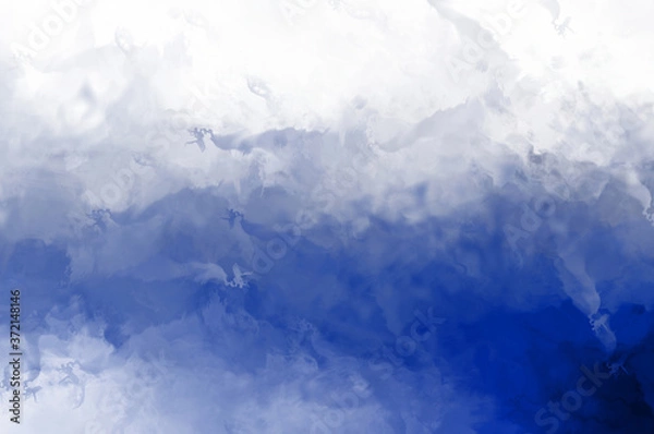 Fototapeta 2D illustration of colorful brush strokes. Decorative texture painting. Vibrant paint pattern backdrop.