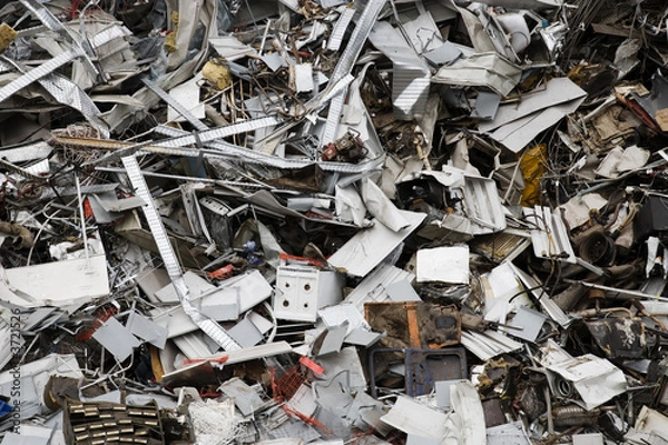 Obraz Detail from a huge pile of scrap metal.