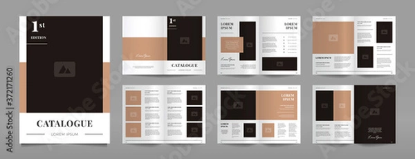 Obraz modern a4 product catalog design template