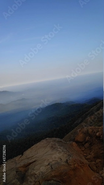 Fototapeta view from the top of mountain