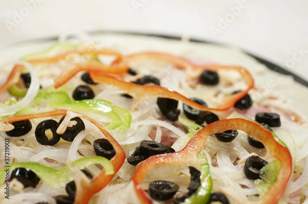 Obraz olive and tomato Pizza