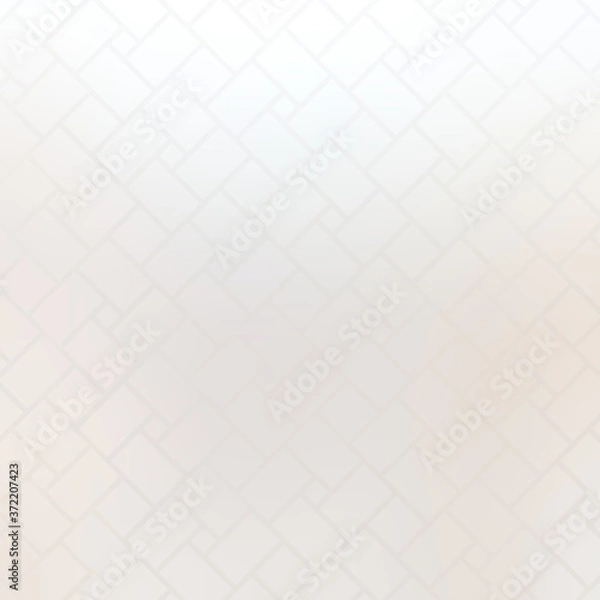 Fototapeta White tile pattern on pastel background. Light subtle texture. Geometric wicker pattern.