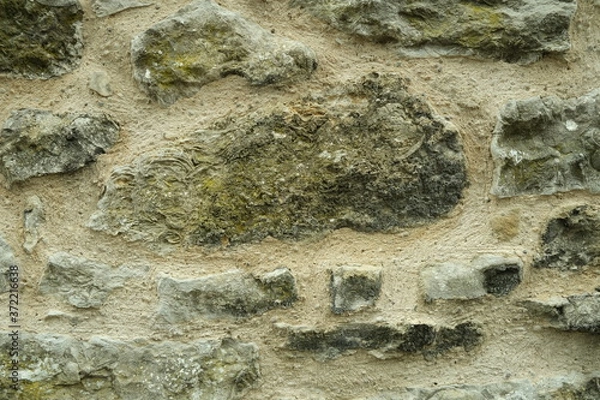 Obraz Stone wall, lime mortar