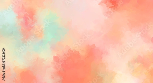 Fototapeta Brushed Painted Abstract Background. Brush stroked painting. Artistic vibrant and colorful wallpaper.