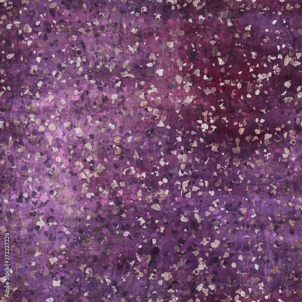Fototapeta Seamless abstract pattern in tyrian purple. Detailed intricate highly textured feminine design. Repeat textile material for surface design. Girly fuchsia rich luxurious pattern.